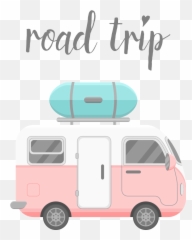 Mobile Home Vector - Car Clipart Road Trip Png,Rv Png