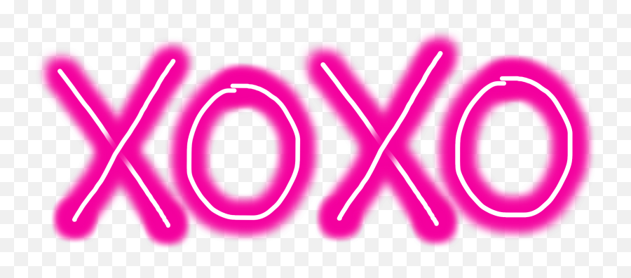 Picsarttools Neon Sticker - Color Gradient Png,Xoxo Png