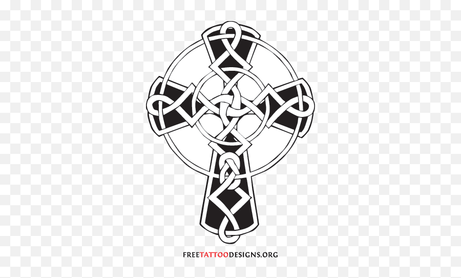 Celtic Tattoos Cross Knot Tattoo Art And Designs - Celtic Knot Cross Sketch Png,Flash Logo Tattoo