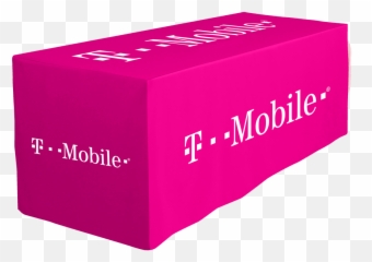 T - Mobile Pink Fitted Tablecloth png