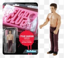 Tyler Durden Shirtless Reaction Figure - Funko Fight Club Figures png