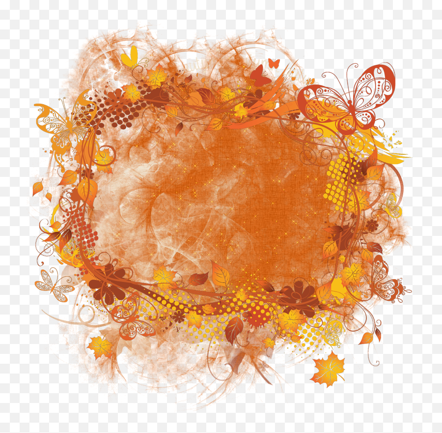 Fall Cluster Frame 800 Height X Width U2013 File Format Png - Vector Trees,Fall Frame Png