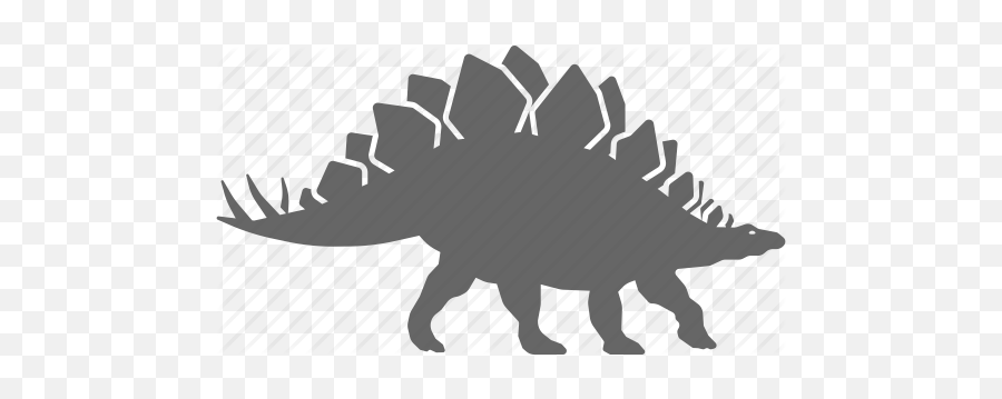 Stegosaurus Vector Black And White Transparent U0026 Png Clipart - Stegosaurus Black Abd White,Dinosaur Silhouette Png