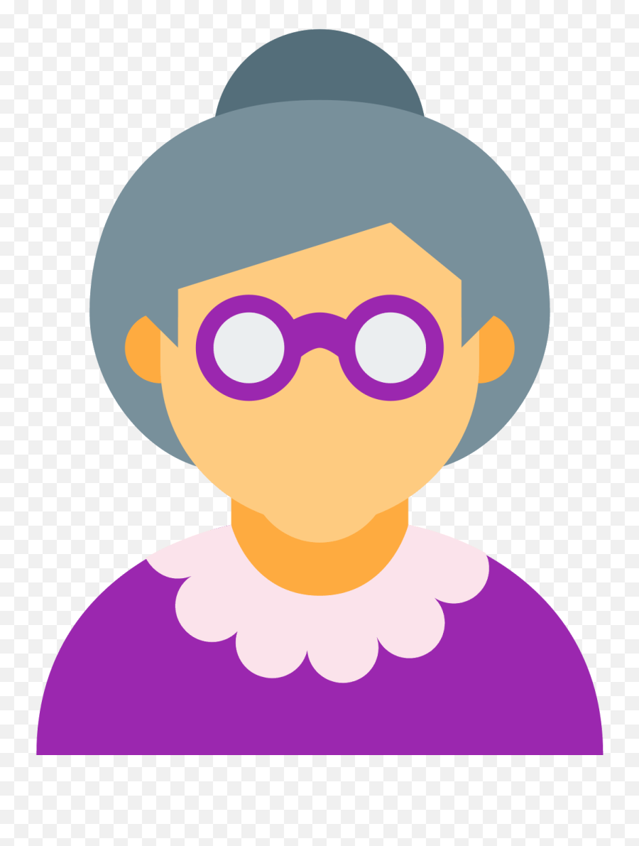 Download Hd Woman Computer Old Age Icons Png Free Photo - Museum Park,Old Computer Png