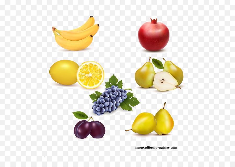 Exotic Natural Fruits Clipart With Transparent Background - Seedless Fruit Png,Fruit Clipart Png