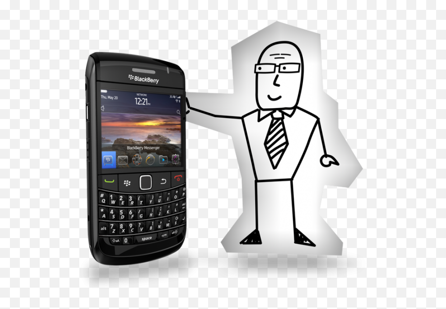 Blackberry Bold 9780 - Clip Art Library Blackberry Phone Animation Png,Download Blackberry Messenger Icon