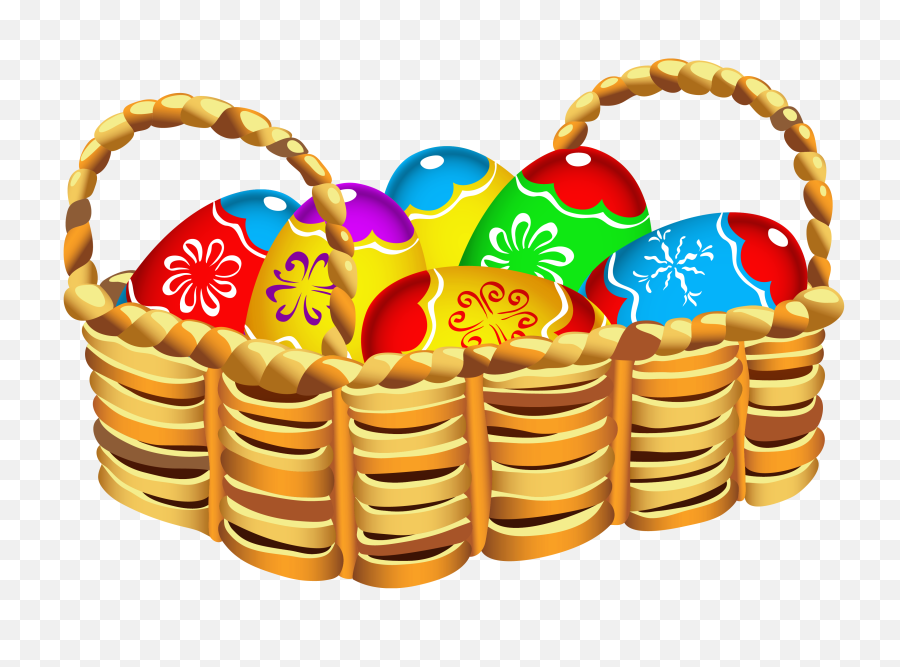 Images For U003e Clipart Easter Basket - Easter Clip Art Cake Basket With Easter Eggs Png,Easter Basket Transparent