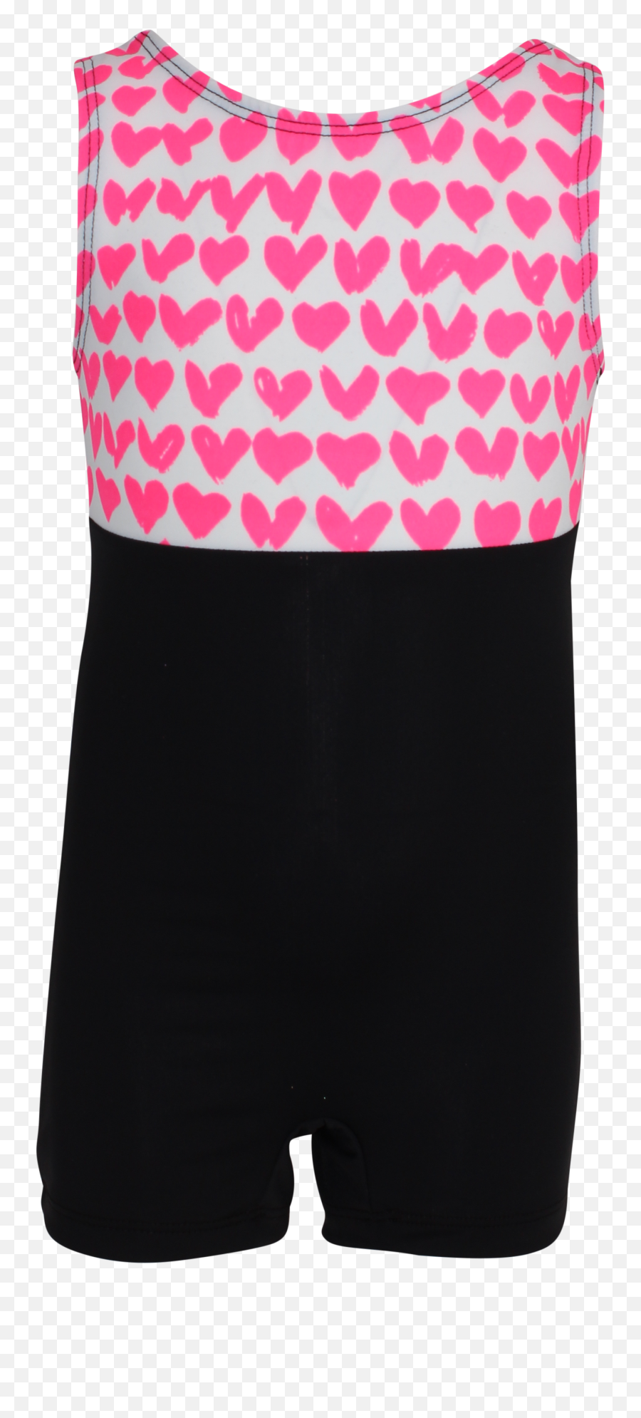 Neon Pink Hearts Tank Unitard - Trunks Png,Pink Hearts Png