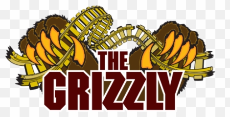 Wooden Roller Coaster Grizzly Kings Dominion - Sign At png