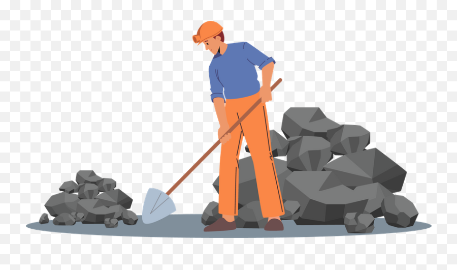 Coal Excavation Illustrations Images U0026 Vectors - Royalty Free Mining Png,Archeology, Gold Shovel Icon?