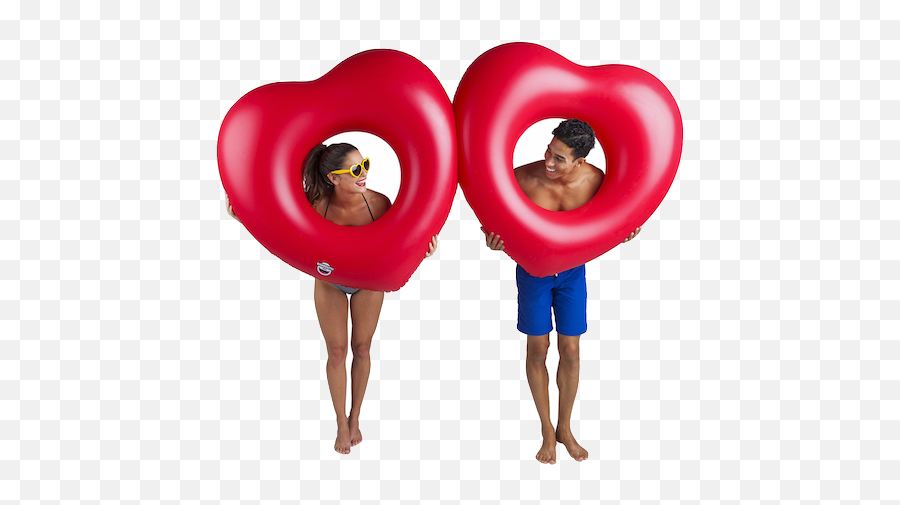 Big Mouth Giant Double Heart Pool Float - Giant Double Heart Pool Float Png,Pool Float Png