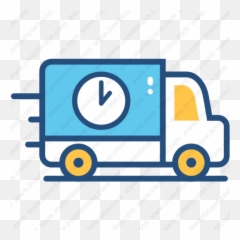 Food Truck Icon Vector - Blue Delivery png