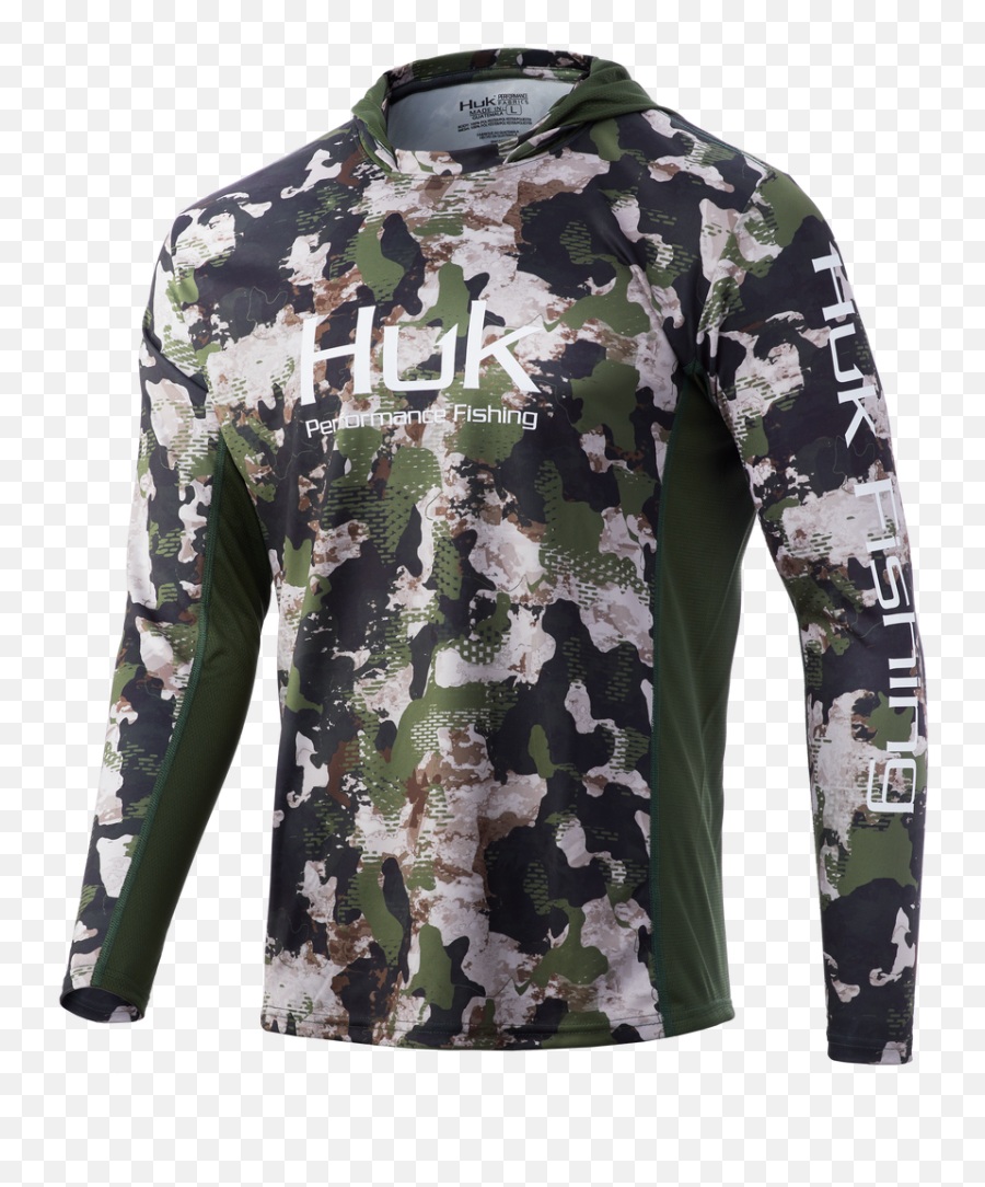 Huk Icon X Refraction Camo Hoodie Hunt Club - Long Sleeve Png,Icon Hoodie