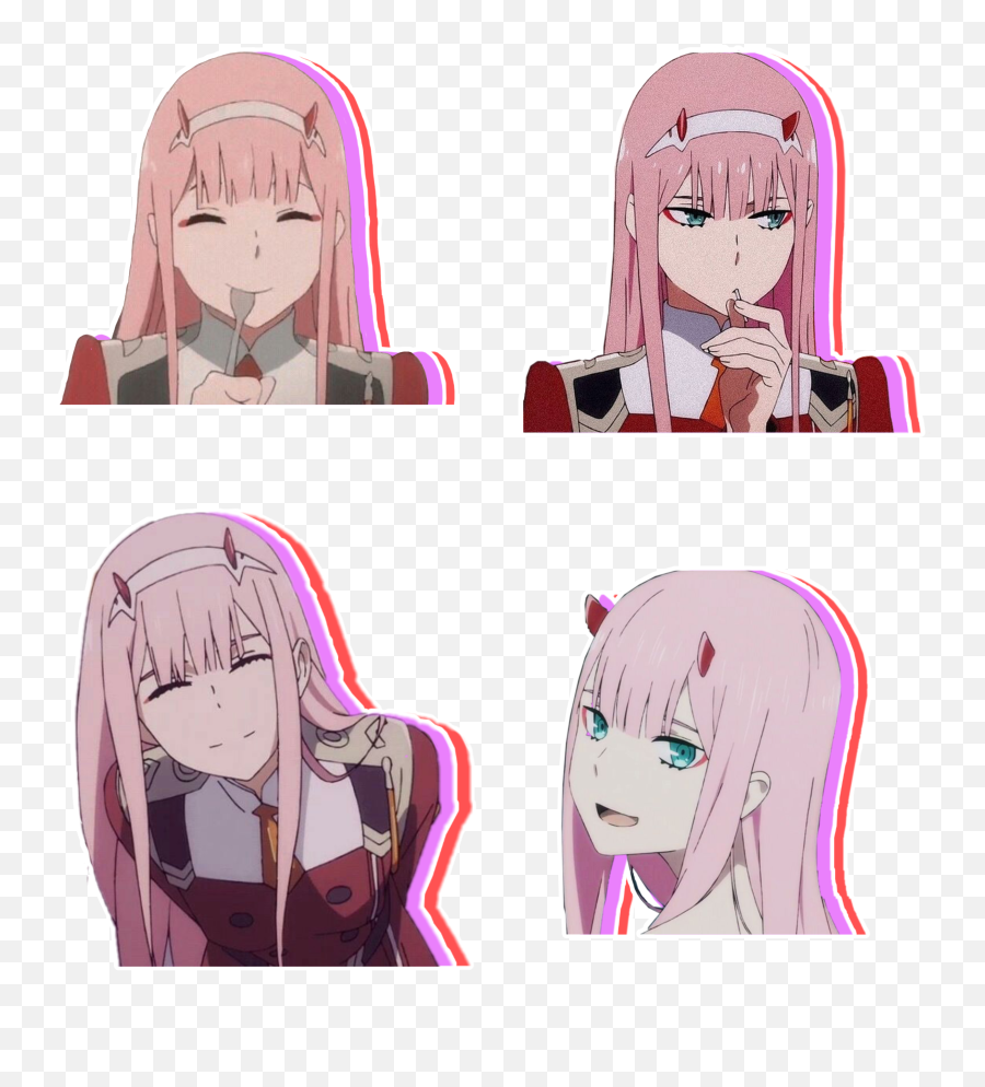 The Most Edited Animestikers Picsart - Zero Two Stickers Png,Darling In The Franxx Icon