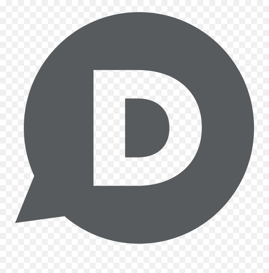 Filedisqus D Icon Official - Gray On White Backgroundpng Disqus Logo,D And D Icon