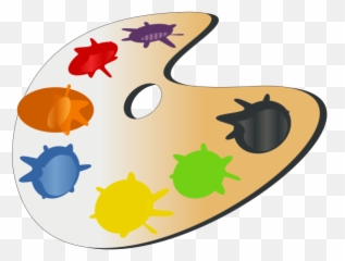 Art Palette Png Svg Clip For Web - Download De Peinture Dessin Couleur