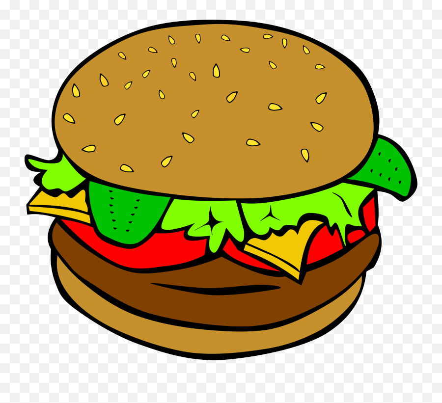 Dibujo Hamburguesa Png 4 Image - Hamburger Clipart,Hamburguesa Png