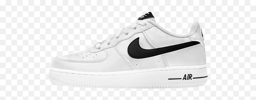100 Nike Air Force 1 Gs White Black Ietpshops Png Swoosh Icon Clash