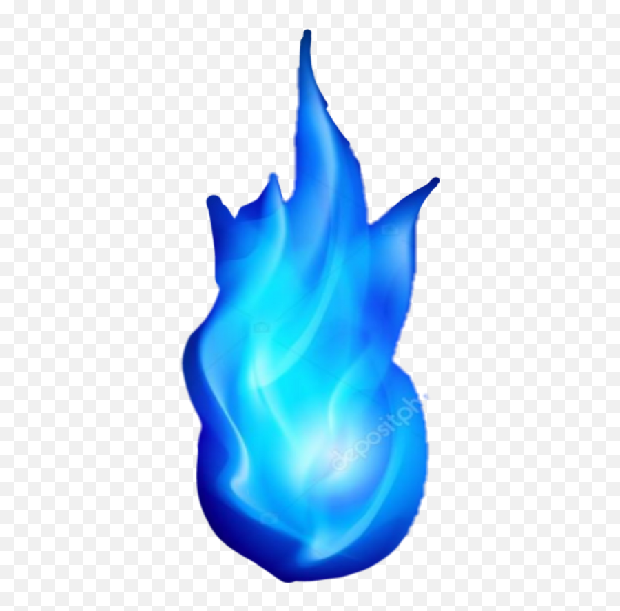 blue fire transparent background