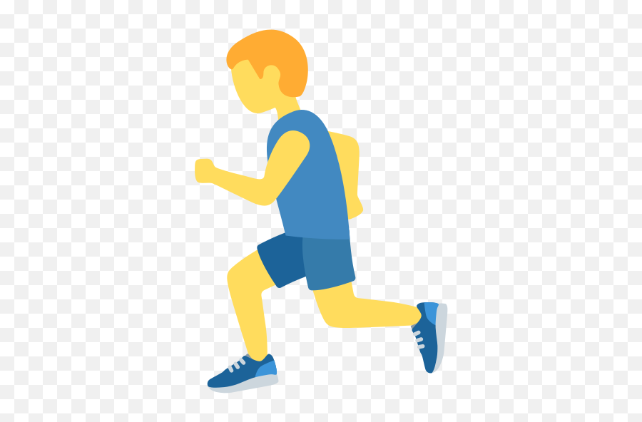 U200d Man Running Emoji - Dibujo De Una Persona Corriendo Png,Man Running Png