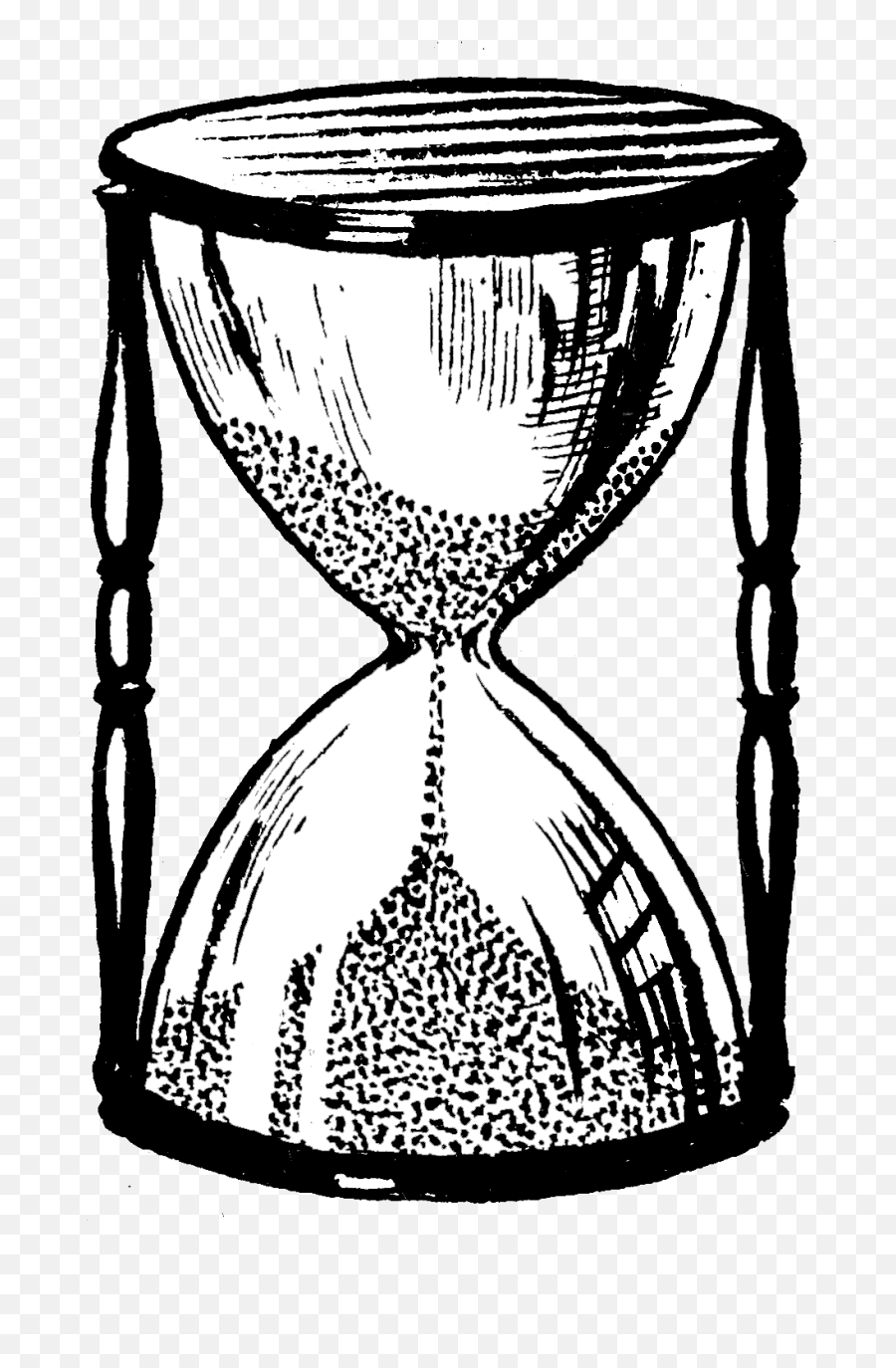 Hourglass - Black And White Hourglass Png,Hour Glass Png