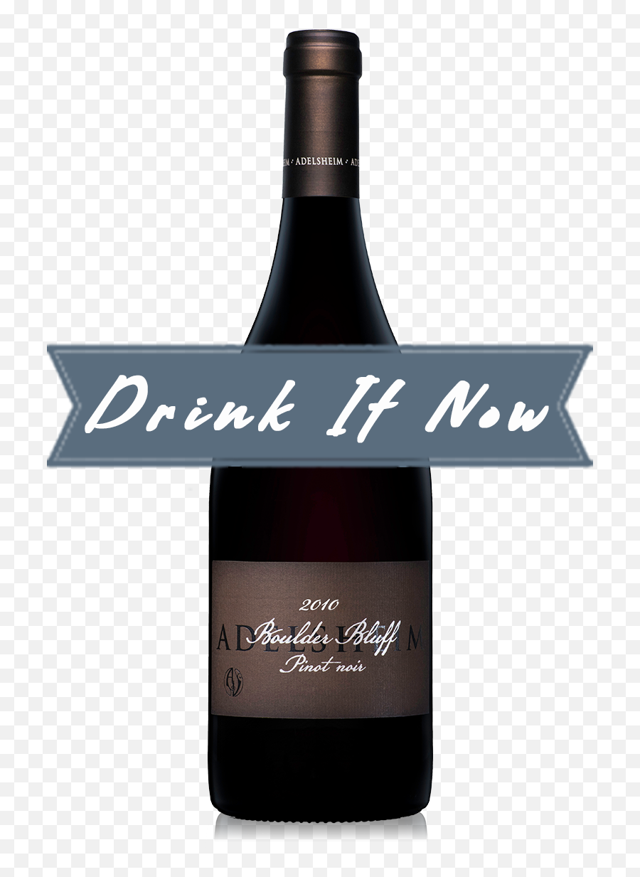 2010 Boulder Bluff Pinot Noir Magnum U2014 Adelsheim - Glass Bottle Png,Boulder Png