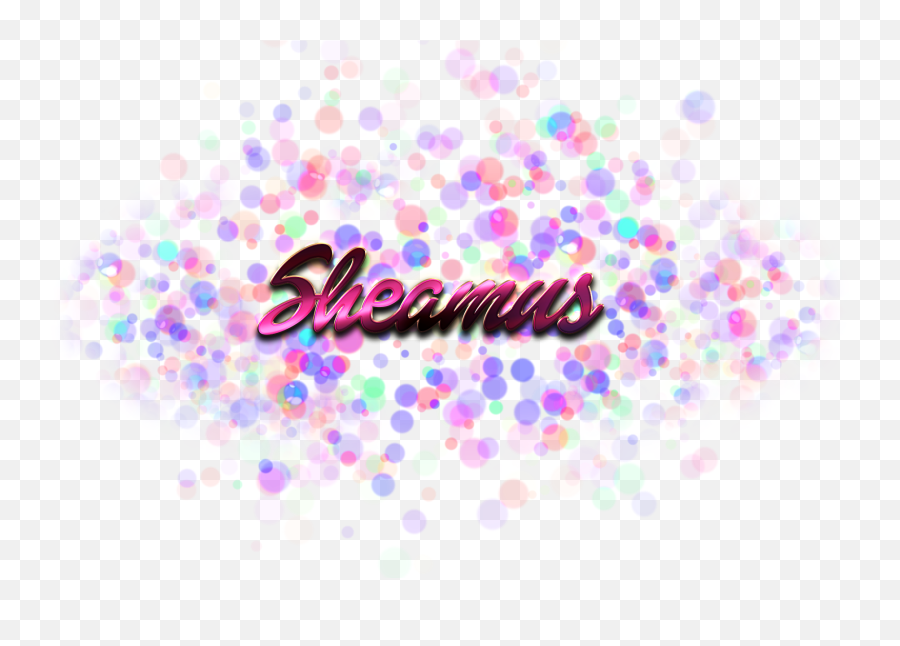 Sheamus Name Logo Bokeh Png - Selena Name,Sheamus Png