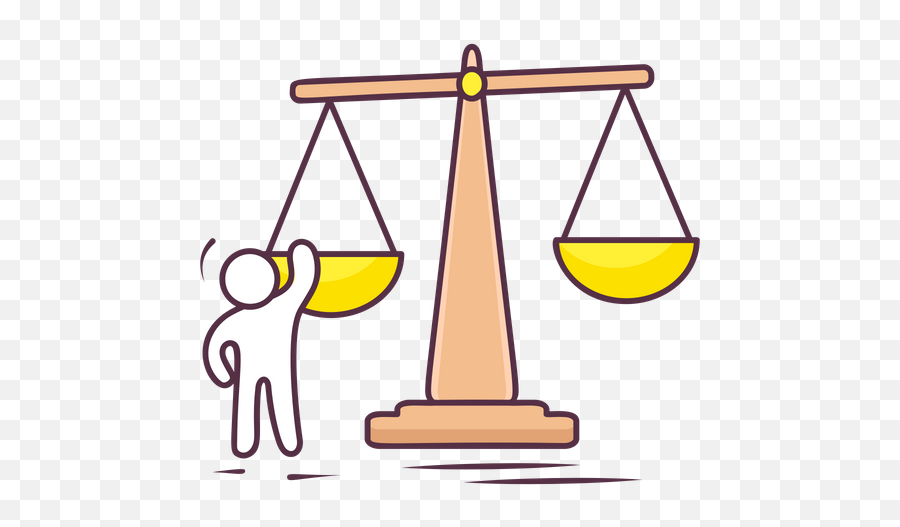 Justice Scale Icon Of Colored Outline Style - Available In Clip Art Png,Justice Scale Png