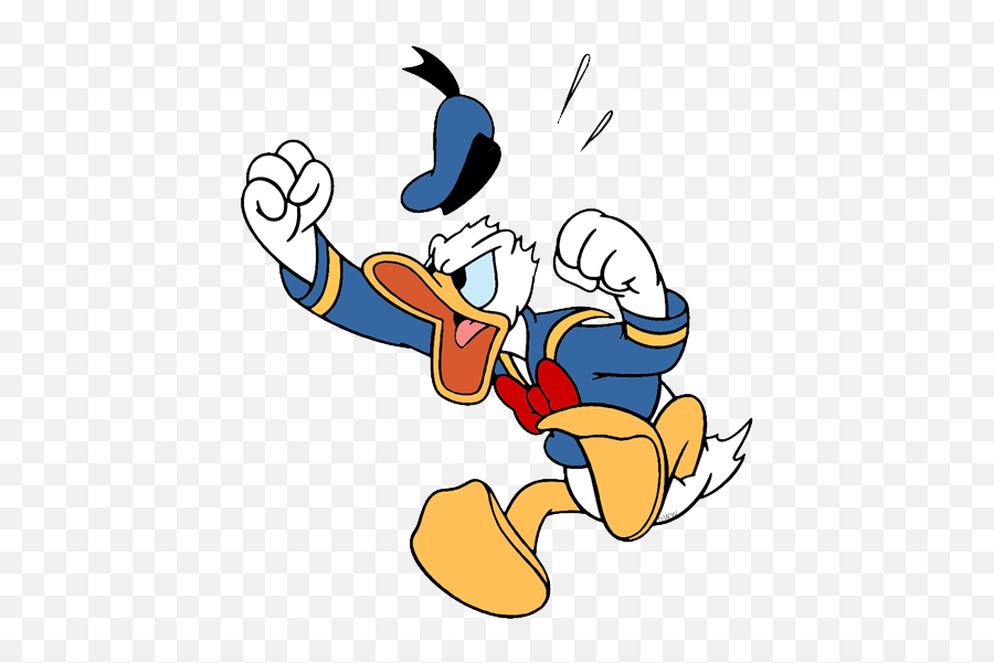 Mad Clipart Donald Duck - Cartoon Angry Donald Duck Png,Daisy Duck Png