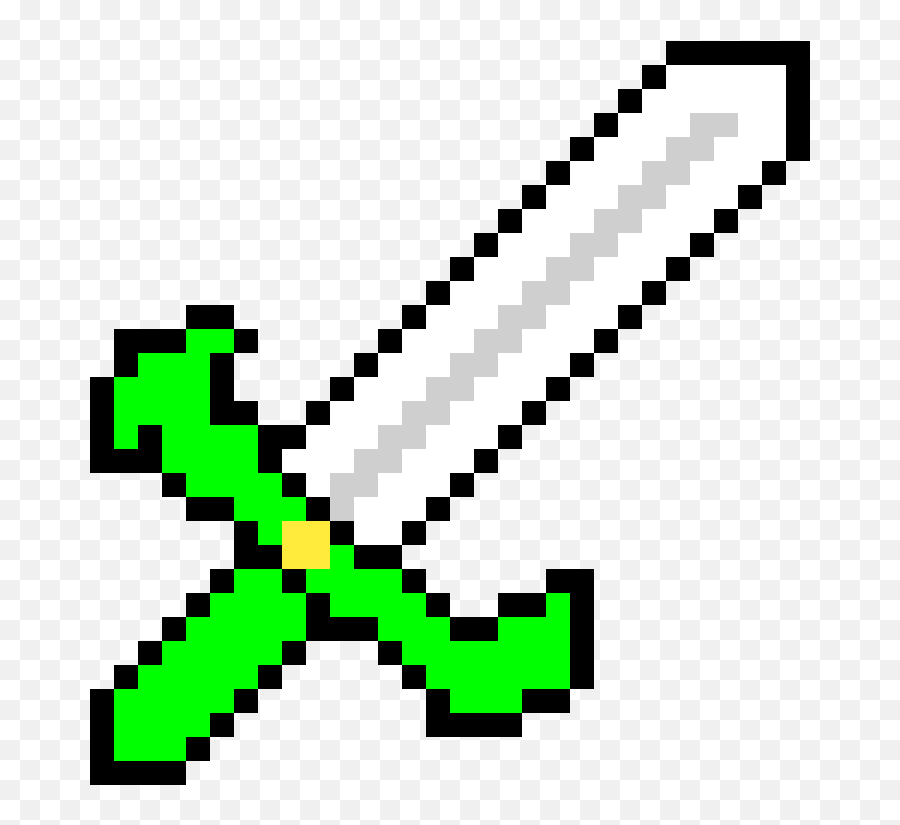 Download Hd Hallowed Sword Of Chaos - Pixel Sword Clipart Sloth Pixel Art Png,Sword Clipart Transparent Background