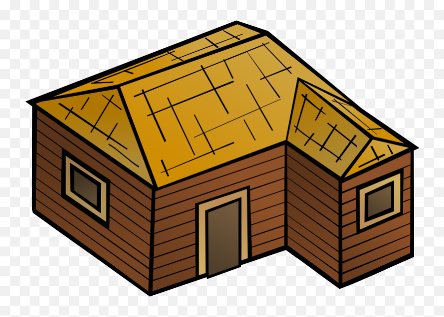 Download Hd Hut Clipart Wooden House - Wooden House Clipart Wood House Clipart Png,Hut Png