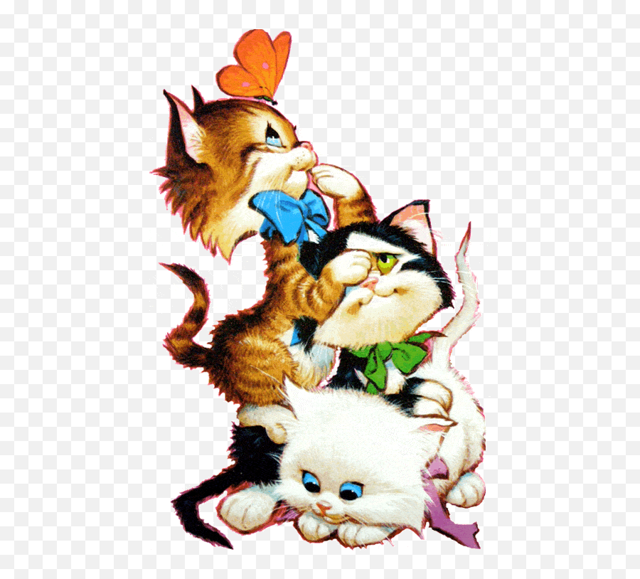 494 Views Kitten Cartoon Cat Clipart Images - Free Clip Art Funny Cats Png,Funny Cat Png