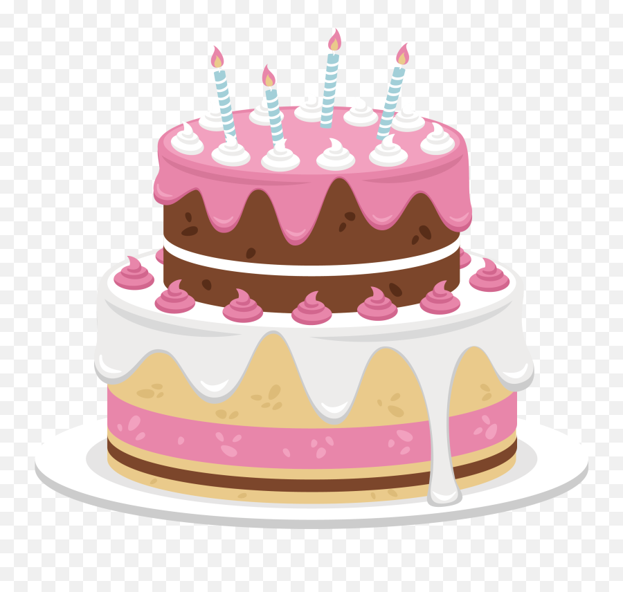 Download Hd Pink Birthday Cake Png - Cute Birthday Cake Png,Happy Birthday Cake Png