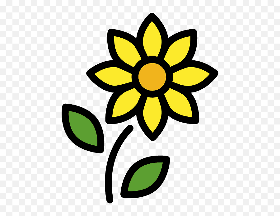 Sunflower Emoji Clipart - Clip Art Biomedical Science Png,Sunflower Emoji Transparent