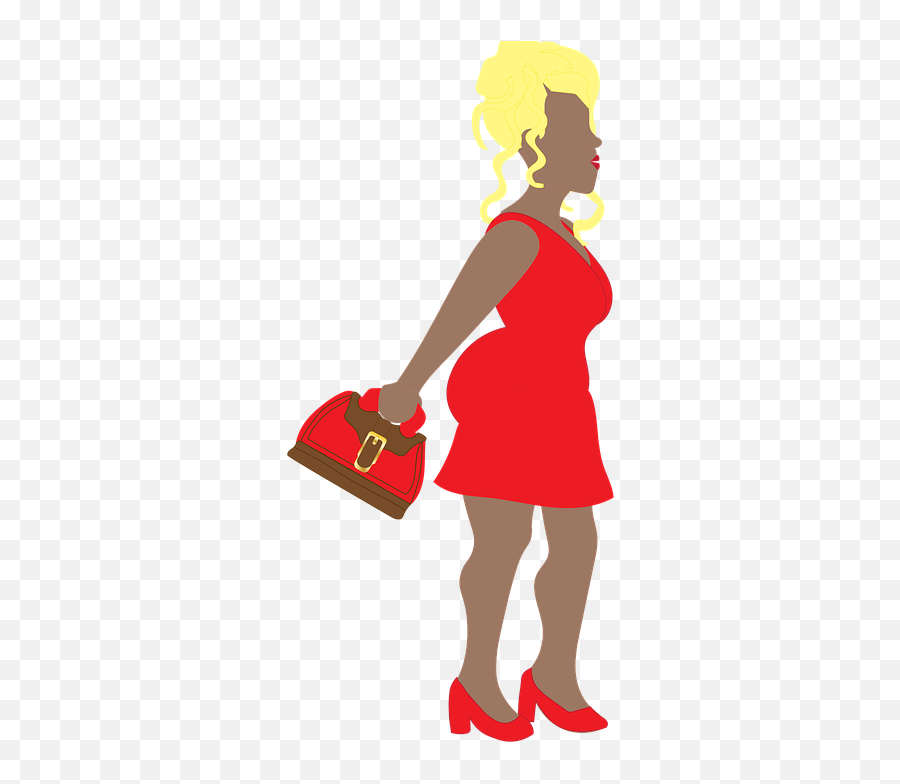 Download Lady Red Woman Girl Dress Female Young - Cartoon Png,Woman In Dress Png
