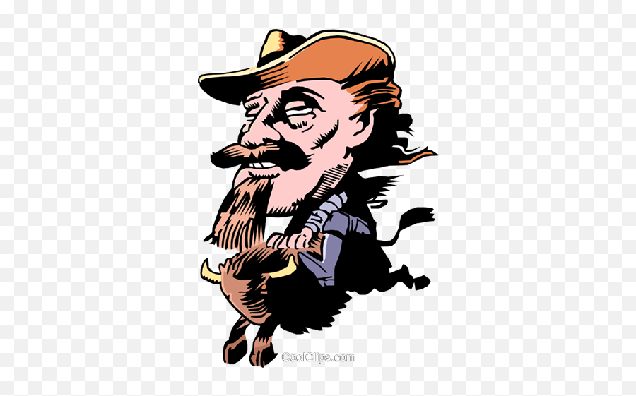 Cartoon Buffalo Bill Royalty Free Vector Clip Art - Clip Art Png,Buffalo Bills Png