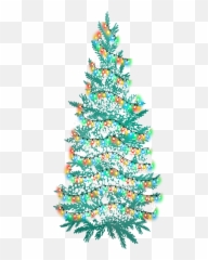 Christmas Tree Snow Lights - Free image on Pixabay png