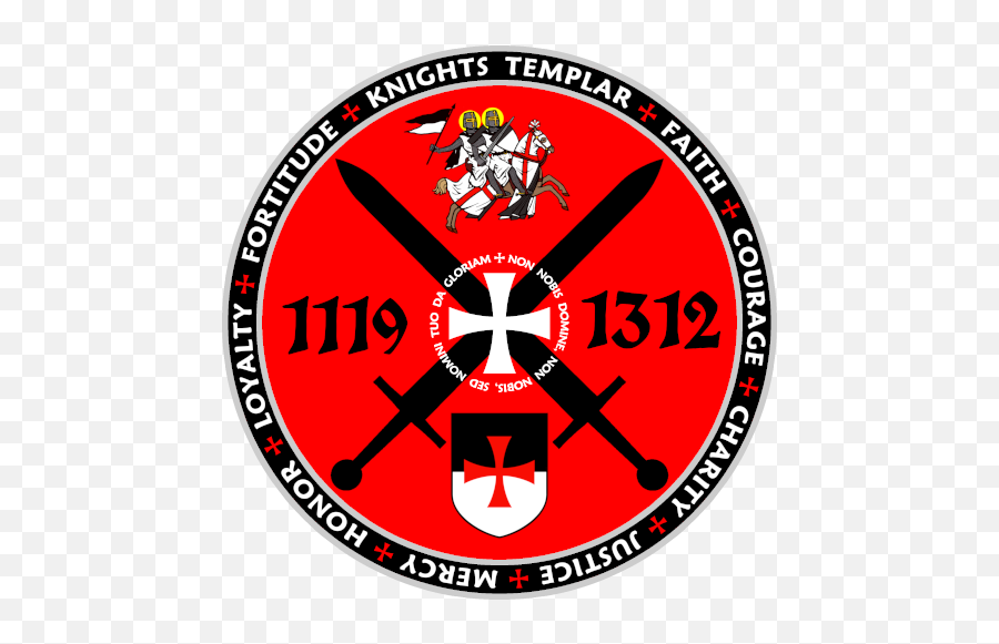Knights Templar Cross Seal With Crossed Swords Hoodie - Language Png,Crossed Swords Png