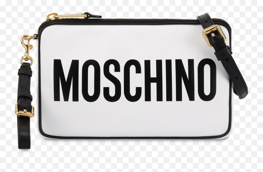 Shoulder Bag With Logo - Moschino Bag Beige White Png,Purse Png