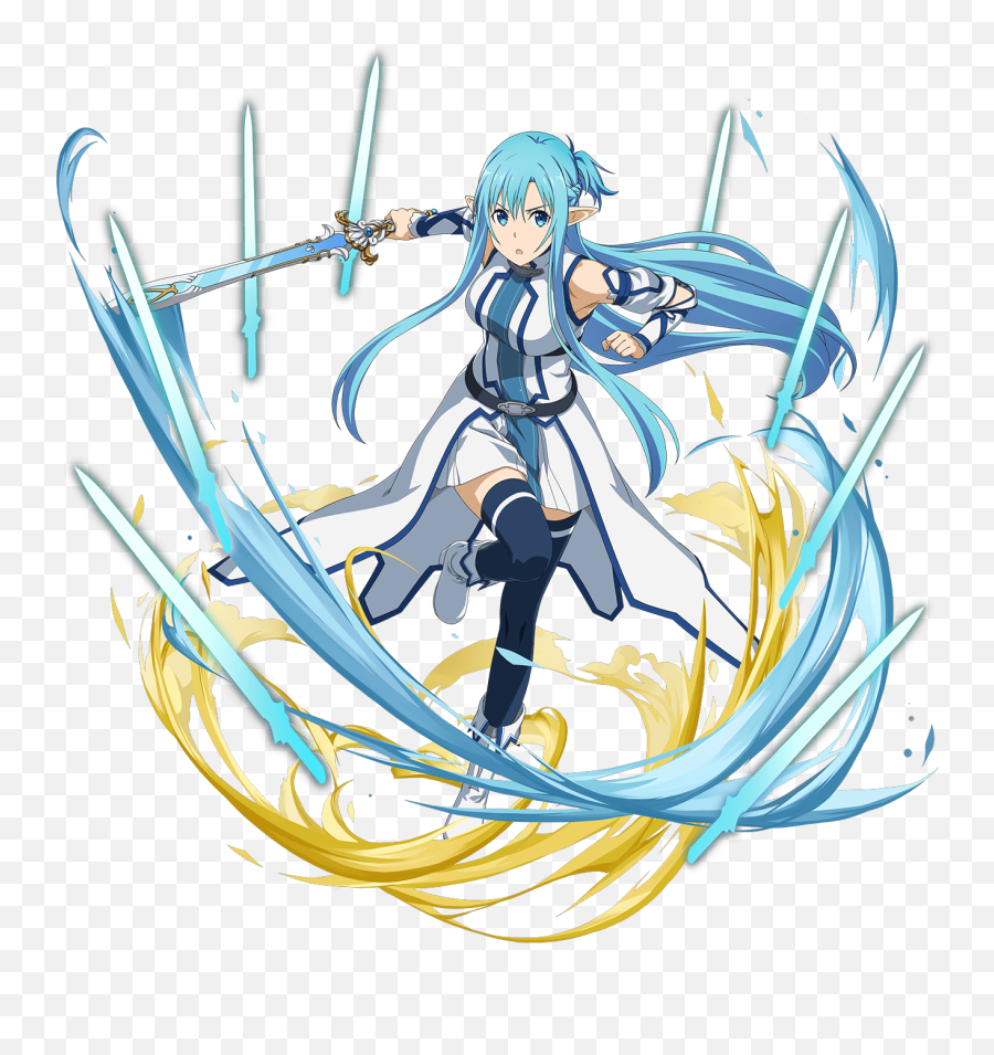 Swordsman Of Water - Sword Art Online Memory Defrag 6 Star Alo Asuna Sao Md Png,Sword Art Online Logo