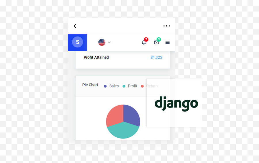 Django Dashboard - Star Admin Design Appseed Vertical Png,Django Logo