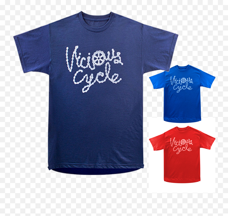 Vicious Cycles Chainring Cycling Tee - Short Sleeve Png,Icon Tee Shirts