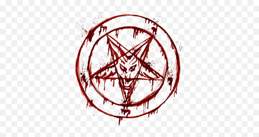 Download Transparent Pentagram Evil - Satanic Symbols In Blood Png,Evil Png