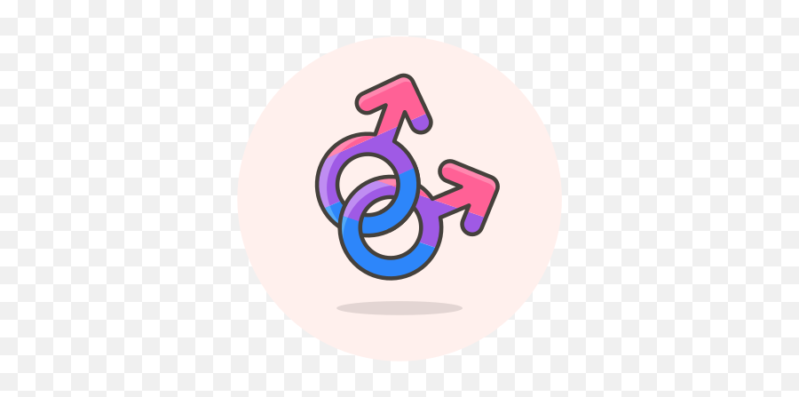 Bisexual Gay Male Sign Free Icon Of - Language Png,Bisexual Flag Icon