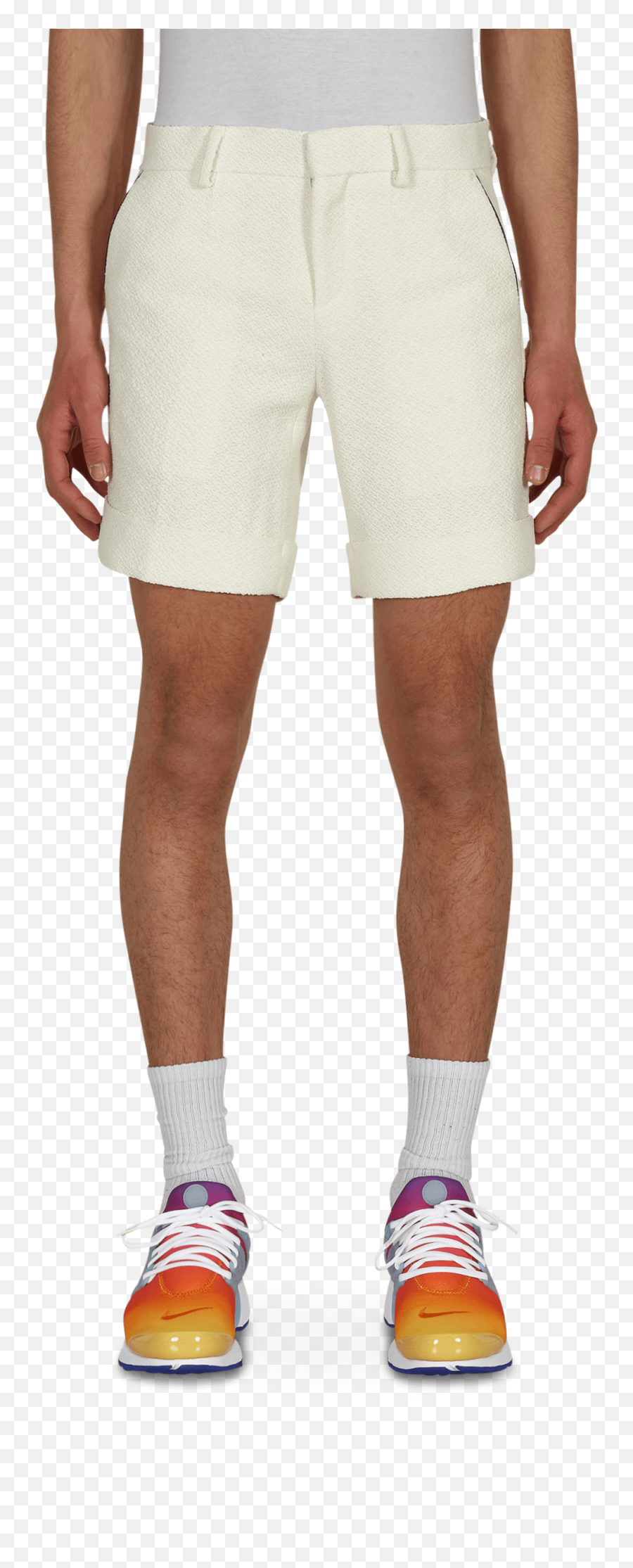 Piped Tennis Shorts In Off White - Shorts Png,Cav Empt Icon Pullover