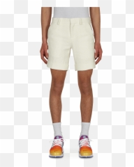 Piped Tennis Shorts In Off White - Shorts Png,Cav Empt Icon Pullover