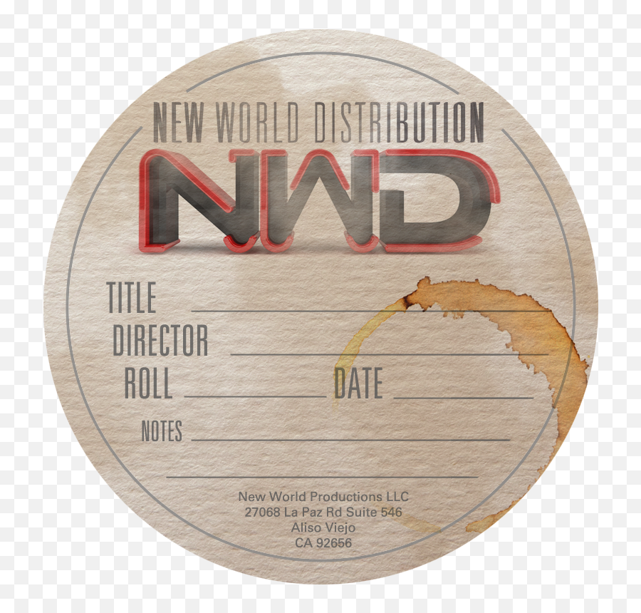 Nwd Film Can Label - Solid Png,Icon Film Distribution Logo