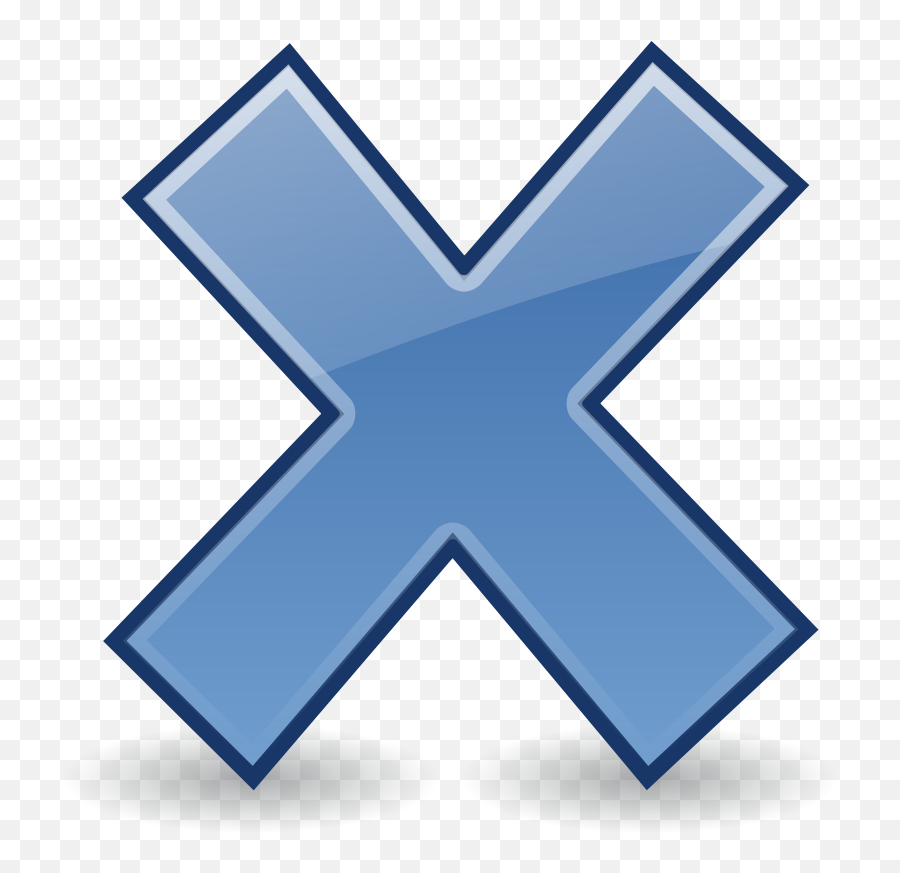 X Clip Art - Wrong Cross Transparent Background Png,Blue Bonnet Icon