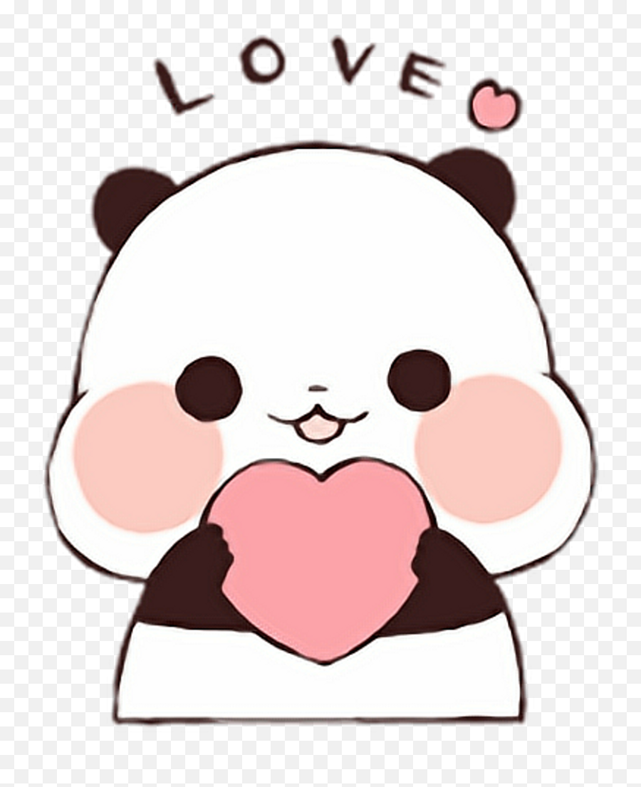 Download Cute Panda Sticker Png - Kawaii Cute Panda Drawing,Cute Panda Png