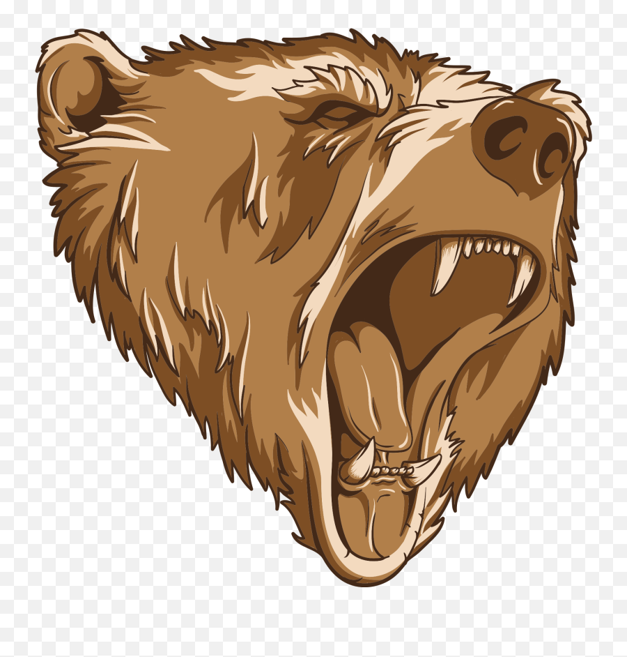 Download Roaring Bear Png - Bear Roar Clipart,Bear Head Png